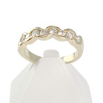 Bague d'occasion or 750 jaune diamants - vue 1