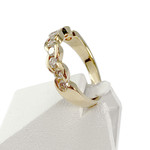 Bague d'occasion or 750 jaune diamants - vue 2