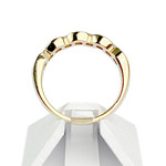 Bague d'occasion or 750 jaune diamants - vue 3