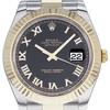 Montre d'occasion Rolex Date Just homme automatique or jaune et acier - vue V1