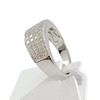 Bague d'occasion or 750 blanc diamants - vue V2