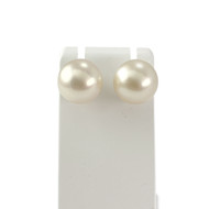 Boucles d'oreilles d'occasion or 750 jaune edouard rambaud perle de culture blanche