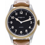 Montre d'occasion Montblanc 1858 homme automatique acier bracelet cuir marron - vue 1