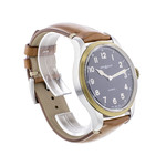 Montre d'occasion Montblanc 1858 homme automatique acier bracelet cuir marron - vue 2