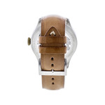 Montre d'occasion Montblanc 1858 homme automatique acier bracelet cuir marron - vue 3