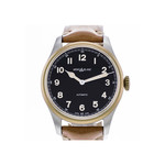 Montre d'occasion Montblanc 1858 homme automatique acier bracelet cuir marron - vue D1