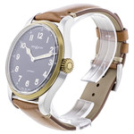 Montre d'occasion Montblanc 1858 homme automatique acier bracelet cuir marron - vue D2
