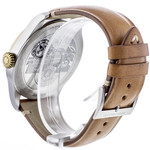 Montre d'occasion Montblanc 1858 homme automatique acier bracelet cuir marron - vue D3