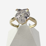 Bague d'occasion or 750 jaune zirconia - vue 1