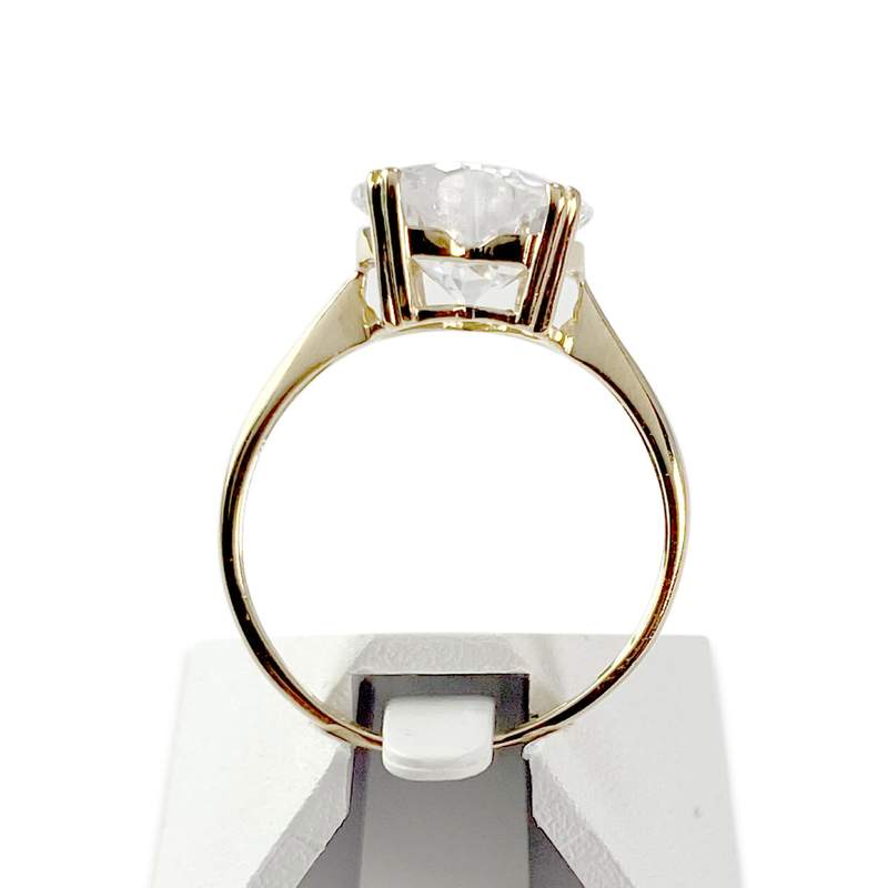Bague d'occasion or 750 jaune zirconia - vue 3