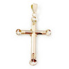 Pendentif d'occasion or 750 rose croix - vue V1