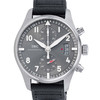 Montre d'occasion IWC Spitfire Chronographe homme automatique acier bracelet textile noir - vue V1