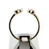 Bague d'occasion or 750 2 tons diamant - vue V3