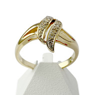 Bague d'occasion or 750 jaune diamants
