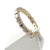 Bague d'occasion or 750 jaune diamants - vue V2