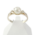 Bague d'occasion or 750 jaune perle de culture - vue 1