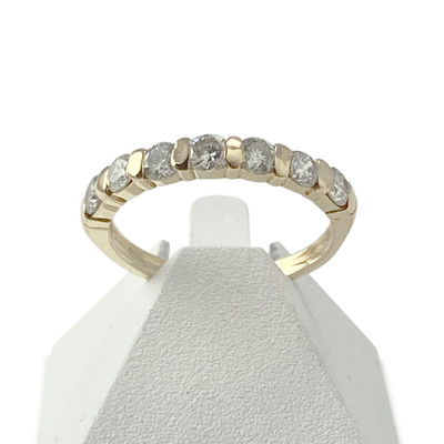 Bague d'occasion or 750 jaune diamants - vue 1