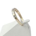 Bague d'occasion or 750 jaune diamants - vue 2
