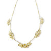 Collier d'occasion or 750 jaune maille fantaisie perles de culture blanches 41 cm - vue V1