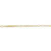 Collier d'occasion or 750 jaune maille fantaisie perles de culture blanches 41 cm - vue V3