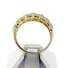 Bague d'occasion or 750 2 tons diamants - vue V3