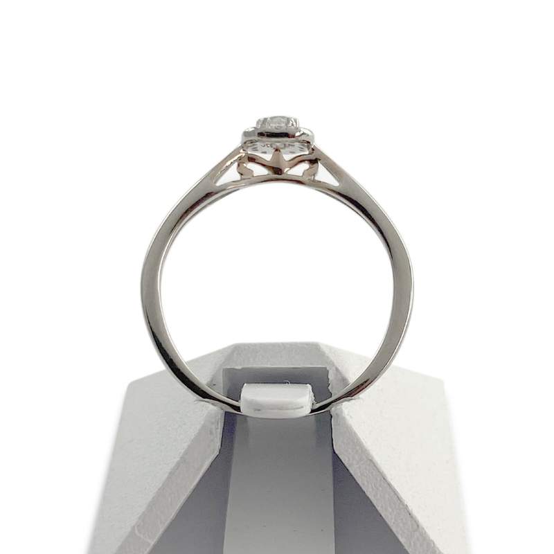 Bague d'occasion 2 ors 750 diamant - vue 3