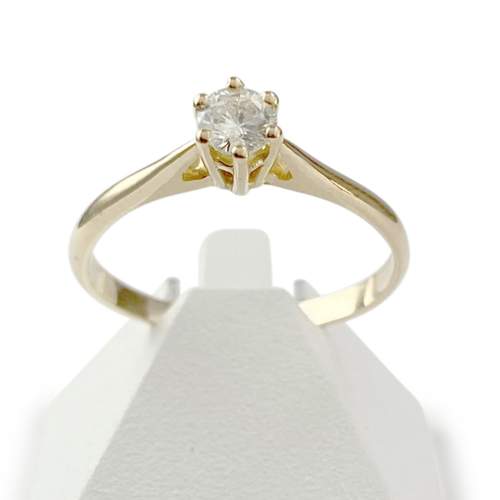 Bague d'occasion or 750 jaune diamant