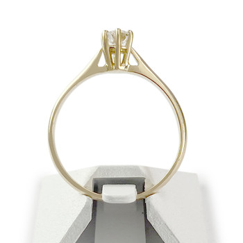 Second-hand gold 750 yellow diamond ring