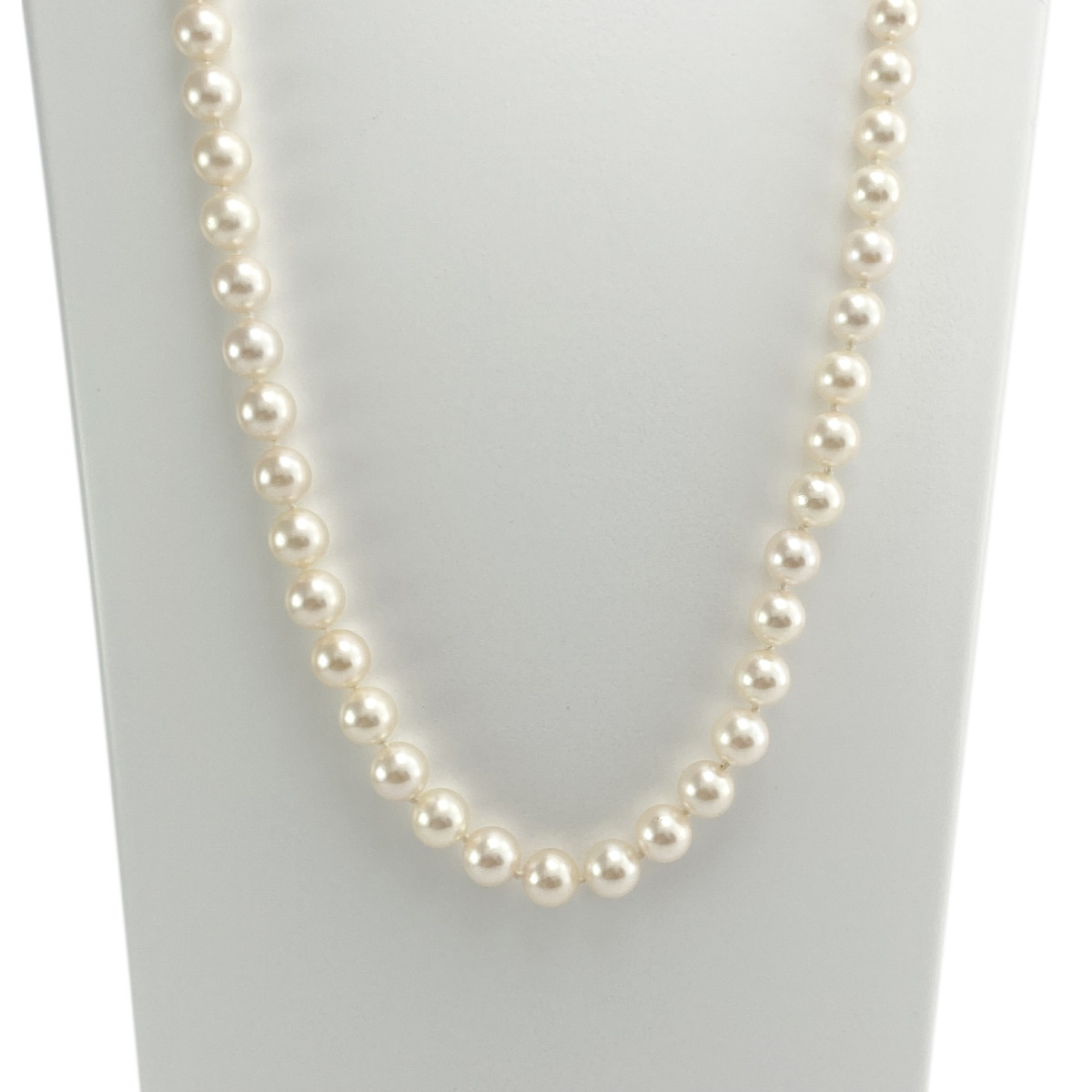 Collier d'occasion or 750 perles de culture du japon 52 cm