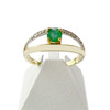 Bague d'occasion 2 ors 750 emeraude - vue V1
