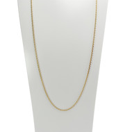 Chaine d'occasion or 750 jaune maille forçat 60 cm