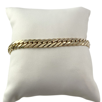 Bracelet d'occasion or 750 jaune maille anglaise 20.5 cm