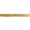 Bracelet d'occasion or 750 jaune double rang maille fantaisie 19 cm - vue V3