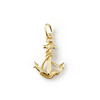 Pendentif ancre or 750 jaune - vue V1
