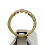 Bague d'occasion or 375 jaune diamants - vue 3
