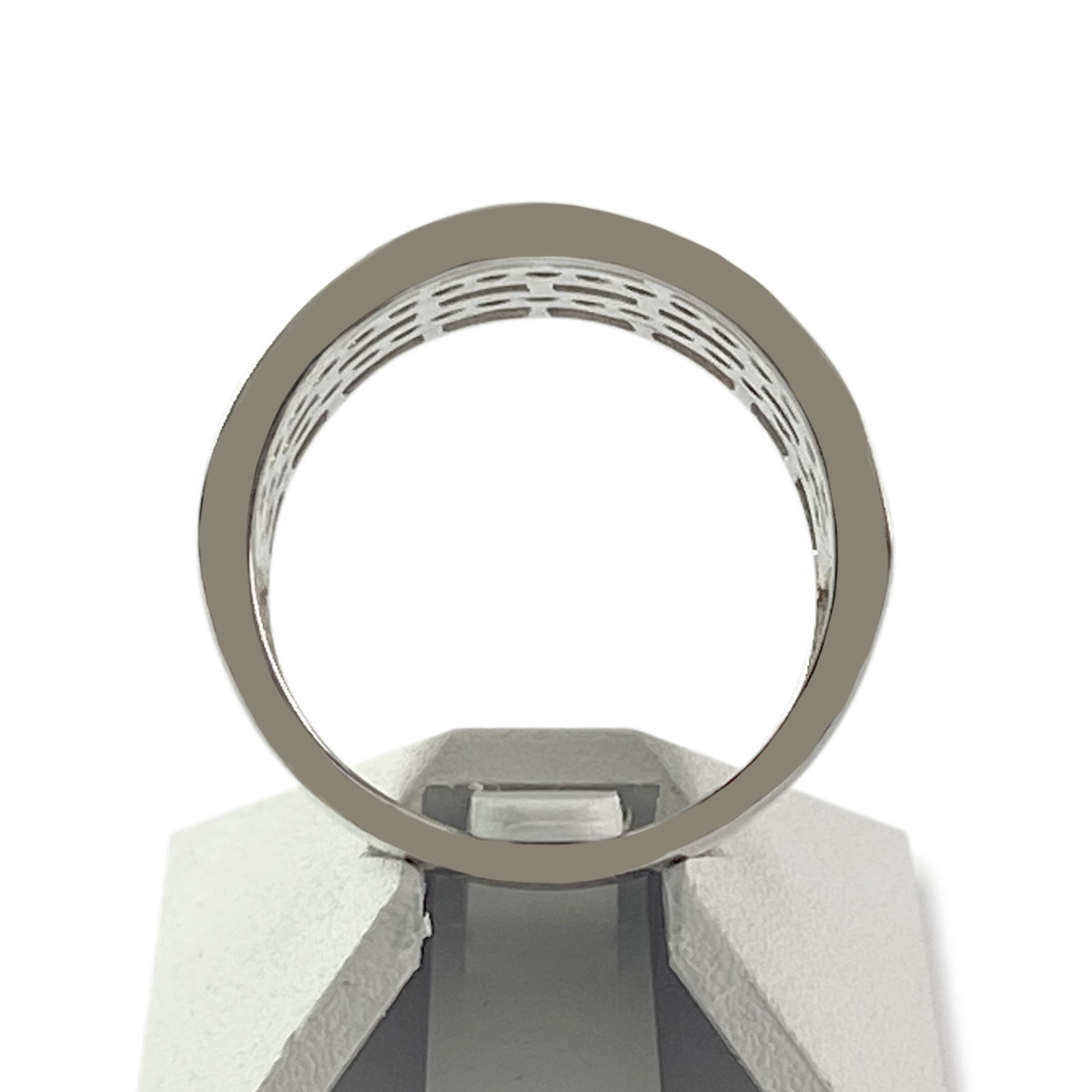 Bague d'occasion or 750 blanc diamants - vue 3