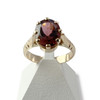 Bague d'occasion or 750 jaune tourmaline rose - vue V1