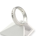 Bague d'occasion or 750 blanc diama - vue 2