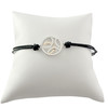 Bracelet d'occasion Vesontio 2 ors cordon noir diamants - vue V1