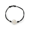 Bracelet d'occasion Vesontio 2 ors cordon noir diamants - vue V2