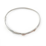 Second hand bracelet 2 gold 750 diamonds 62mm - view 2
