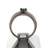 Bague d'occasion VAN BRILL or blanc 750, émeraude, diamants. - vue V3