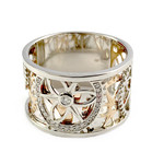 Bague d'occasion Vesontio 2 ors 750 diamants 0,12 carat - vue 4