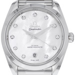 Omega Seamaster women's automatic steel watch - view D1