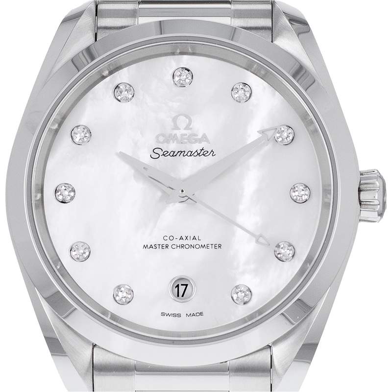 Montre d'occasion Omega Seamaster femme automatique acier - vue D1