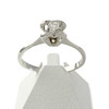 Solitaire d'occasion or 750 blanc diamant - vue V1