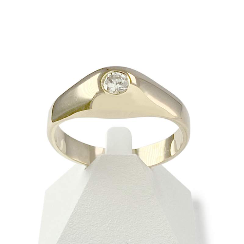 Bague d'occasion or 750 jaune diamant - vue 1