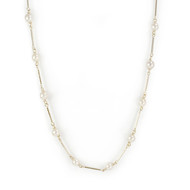 Collier d'occasion or 750 jaune perles de culture du Japon 57 cm