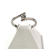 Bague solitaire d'occasion or 750 blanc 0.15 carat - vue V1