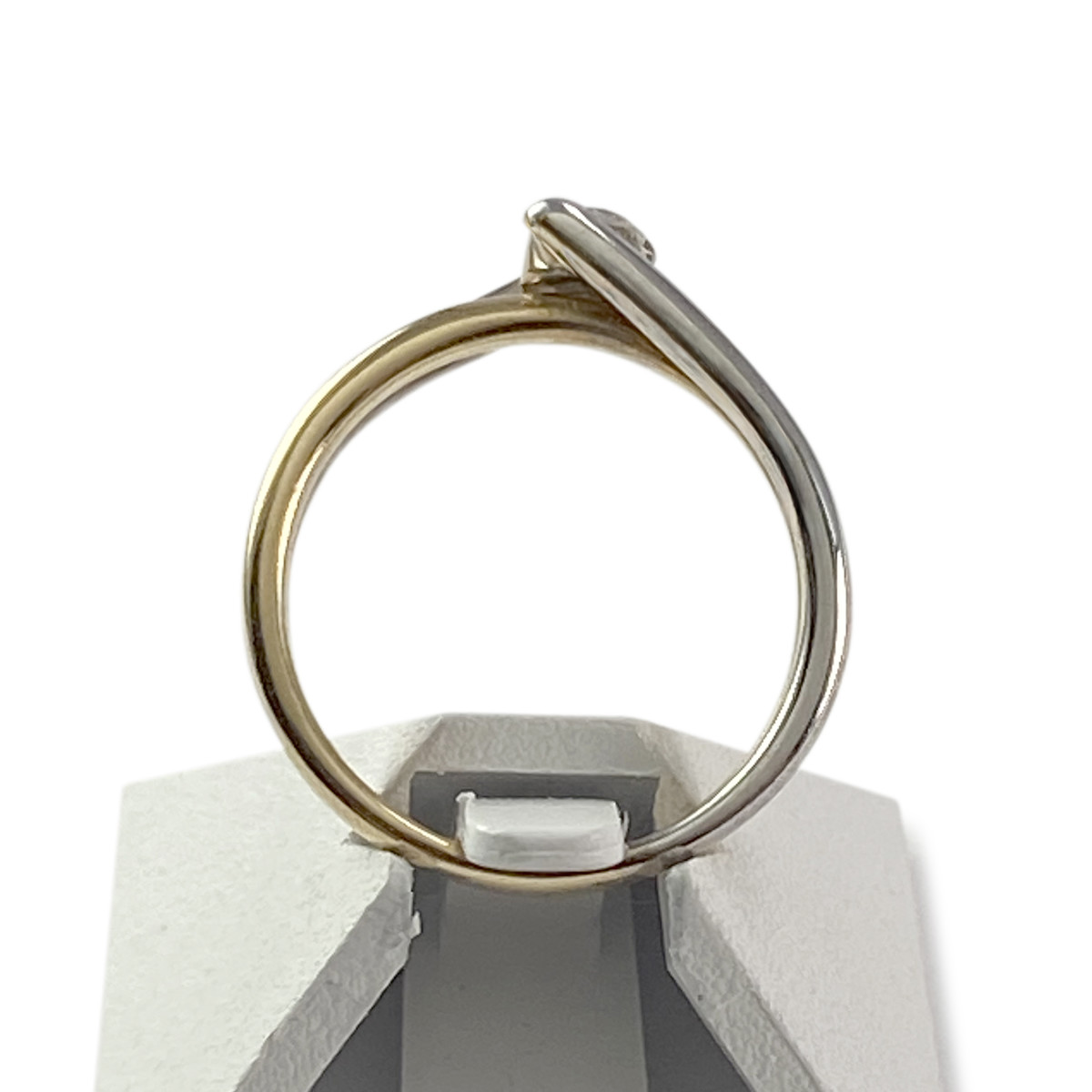 Bague solitaire d'occasion or 750 jaune 0.15 carat - vue 3